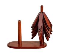 Tree Trivet Set - Wooden Trivets | Tree Coasters Stackable, Wood Shape Trivet Set, Wooden Coaster Trees For Kitchen Dining Table Apartment Dormitory Christmas Cookware Stove Pan Cup Teapot Hot Dish