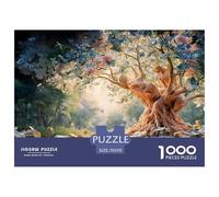 Tree with Dollar Bills As Leaves 1000 Pcs Ökopapier Puzzle Cash Tree Lebendige Bilder Familienspiel Puzzles Für Erwachsene Und Kinder 70x50cm/1000pcs