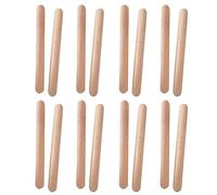 Tree2018 Claves de madera clásica, instrumento de percusión musical, 7.8 pulgadas, palos de ritmo de madera dura natural mejor que las baquetas para adultos y niños, 8 pares
