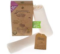 TreeBox Telas filtrantes resistentes al desgarro, hechos de algodón orgánico y lino - Juego de 2 - Extrafinos - Reutilizables y lavables - Perfectos para zumos y sopas