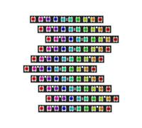 Treedix 10 x 10 RGB LED Light Stick Matrix, direccionable 10 bits LED RGB con placa controladora integrada, DC 5V compatible con Arduino y Raspberry Pi