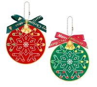 Treedix 2 juegos de práctica de soldadura, kit de soldadura para decoración de árbol de Navidad, forma de copo de nieve, luces LED intermitentes rojas, verdes y amarillas, divertido kit de proyecto