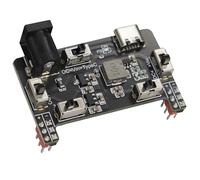 Treedix Módulo de fuente de alimentación de placa de pruebas 3.3V/5.5V 0.15A/2A, con puerto USB tipo C y puerto CC de 2.1 mm, boquilla de carga para experimentos electrónicos de placa de pruebas