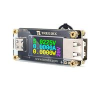Treedix USB Tester USB Type C to Type A QC PD3.0 Trigger Module with LCD Screen Type-C Female Interface 5V 9V 12V 15V 20V 5A Adjustable Voltage Current Power Supply, PD2.0/PD3.0, QC2.0/QC3.0, BC1.2