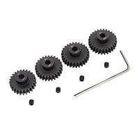 Treehobby Juego de engranajes de piñón M1 de acero metálico 25T 26T 27T 28T ajuste 5mm RC motor ejes engranajes compatibles con Arrma Traxxas Axial HSP Redcat Losi escala 1/8 1/10 RC Car Truck Buggy