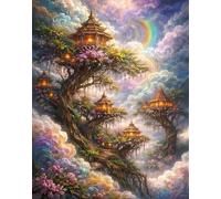 Treehouse 4000 Piece Jigsaw Puzzles for Adults, Colourful, Challenging & Brainteasing Adult Puzzles 4000 Pieces Clouds, Fun jigsaws for The Whole Family 56x34 Inch