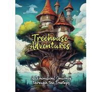 Treehouse Adventures Adult Coloring Book: A Whimsical Journey through the Treetops