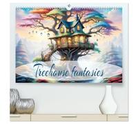 Treehouse fantasies (High Quality Premium Wall Calendar 2026 DIN A2 landscape),CALVENDO 12 Month Wall Calendar: Living nature as tree houses.