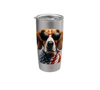 Treeing Walker Coonhound Dog 4 de julio Propietario estadounidense EE. UU Vaso térmico de acero inoxidable de doble pared