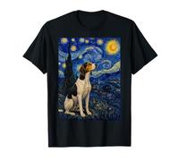Treeing Walker Coonhound Dog Van Gogh Noche Estrellada Camiseta