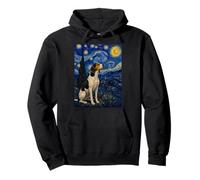 Treeing Walker Coonhound Dog Van Gogh Noche Estrellada Sudadera con Capucha