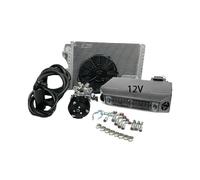 Treeligo - Kit De Compresor De Aire Acondicionado Universal For Debajo Del Tablero, 12 V, For Automóvil, Camión, Furgoneta, Casa Rodante, Tractor