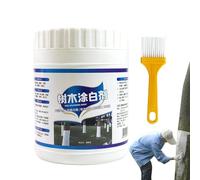 treepaint- 500g treeTrunk Whitewash Coating, Protective Plant paint| Anti Sunburn Bark paintfor Outdoor Trees, Freeze Resistant Garden treeProtector, Fly Isolation treeCare paintwith Brush, Fr