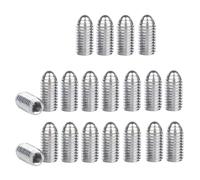 Treer 20-Pcs M10 Spring Hex Socket Ball Point Grub Plunger Screws Set made of Stainless steel 304, hexagon socket ball point Set Screws (M10 x 35 mm)