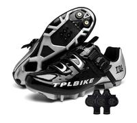 Treer 2026 Zapatillas Ciclismo Montaña, Zapatos Bicicleta Montaña Hombre Mujer, Zapatillas de Ciclismo Verano Ligeros Calzado Bicicleta con SPD 4 Hoyos Tacos | 36-47 EU (Negro,39)