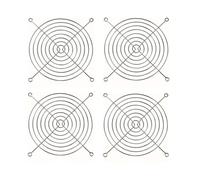 Treer 4-Pack Cooling Fan Grills, Made of Stainless Steel 304,Protective Grills for Case Fan CPU Fan Frequency Converter Inverter Router Frequency Changer (120mm)