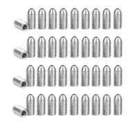 Treer 40-Pcs M6 Spring Hex Socket Ball Point Grub Plunger Screws Set made of Stainless steel 304, hexagon socket ball point Set Screws (M6 x 12 mm)