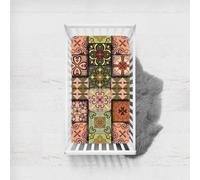 Treer Bohemia Sabanas Bajeras para Cuna Bebe, Sábana Bajera Ajustable Minicuna Funda Capazo Transpirable Universal Protectores De Colchonetas para Niña y Niño (E,65x95cm)