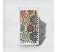 Treer Bohemia Sabanas Bajeras para Cuna Bebe, Sábana Bajera Ajustable Minicuna Funda Capazo Transpirable Universal Protectores De Colchonetas para Niña y Niño (Estilo 5,75x33cm)