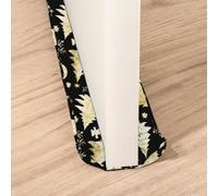 Treer Burlete Puerta Entrada Bajo Puerta 70-90 cm, Burlete para Ventanas Tela Lavable Tira de Sellado para Puertas y Ventanas - Aislamiento Acústico Prueba de Viento (Árbol dorado)