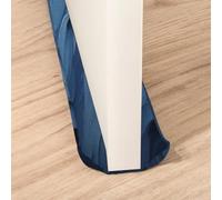 Treer Burlete Puerta Entrada Bajo Puerta 70-90 cm, Burlete para Ventanas Tela Lavable Tira de Sellado para Puertas y Ventanas - Aislamiento Acústico Prueba de Viento (Amarillo azul)