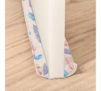 Treer Burlete Puerta Entrada Bajo Puerta 70-90 cm, Burlete para Ventanas Tela Lavable Tira de Sellado para Puertas y Ventanas - Aislamiento Acústico Prueba de Viento (Plumas rosas)