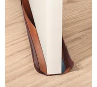 Treer Burlete Puerta Entrada Bajo Puerta 70-90 cm, Burlete para Ventanas Tela Lavable Tira de Sellado para Puertas y Ventanas - Aislamiento Acústico Prueba de Viento (Mármol 2)