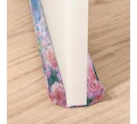 Treer Burlete Puerta Entrada Bajo Puerta 70-90 cm, Burlete para Ventanas Tela Lavable Tira de Sellado para Puertas y Ventanas - Aislamiento Acústico Prueba de Viento (Pata de perro Pintura al óleo)