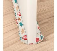 Treer Burlete Puerta Entrada Bajo Puerta 70-90 cm, Burlete para Ventanas Tela Lavable Tira de Sellado para Puertas y Ventanas - Aislamiento Acústico Prueba de Viento (Tazas de café)