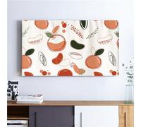 Treer Cubierta Antipolvo para TV, Universal Funda para Televisor Cubierta de Televisión Elástico Protector Pantalla de Funda para 22 a 75 Pulgadas (65 Pulgadas,Mandarina)