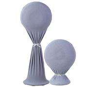 Treer Cubierta de Ventilador Elástico, Funda Protectora para Ventiladores Antipolvo Fundas de Ventilador para Ventilador de Pie, Ventilador Eléctrico (Dos tamaños,Gris Claro)