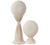 Treer Cubierta de Ventilador Elástico, Funda Protectora para Ventiladores Antipolvo Fundas de Ventilador para Ventilador de Pie, Ventilador Eléctrico (Dos tamaños,Crema Blanco)