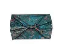 Treer Elásticas Cinta de Pelo Mujer, 2/4/6 Piezas Diadema Mujer Pañuelos Cabeza Suave Turbantes, Retro Paisley Headband para Correr, Yoga, Fitness y Entrenamiento (Cian,6 piezas)