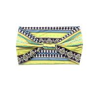 Treer Elásticas Cinta de Pelo Mujer, 2/4/6 Piezas Diadema Mujer Pañuelos Cabeza Suave Turbantes, Retro Bohemio Headband para Correr, Yoga, Fitness y Entrenamiento (Amarillo,4 piezas)