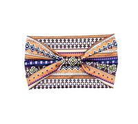 Treer Elásticas Cinta de Pelo Mujer, 2/4/6 Piezas Diadema Mujer Pañuelos Cabeza Suave Turbantes, Retro Bohemio Headband para Correr, Yoga, Fitness y Entrenamiento (Café,2 piezas)