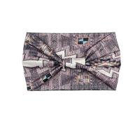 Treer Elásticas Cinta de Pelo Mujer, 2/4/6 Piezas Diadema Mujer Pañuelos Cabeza Suave Turbantes, Retro Bohemio Headband para Correr, Yoga, Fitness y Entrenamiento (Gris Tie-Dye,2 piezas)