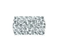 Treer Elásticas Cinta de Pelo Mujer, 2/4/6 Piezas Diadema Mujer Pañuelos Cabeza Suave Turbantes, Retro Paisley Headband para Correr, Yoga, Fitness y Entrenamiento (Blanco,4 piezas)