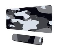 Treer Estilo Colorido Alfombrilla Ratón, Alfombrilla Ratón XXL/XL/L, Alfombrilla Gaming, Mouse Pad con Bordes Cosidos y Base Goma Antideslizante, para Hogar y Oficina (700x300mm,Gris)