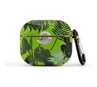 Treer Funda de PC Compatible con AirPods 3 2021 Anti-rasguños Ultradelgada Fundas Protectora de PC para AirPods 3 Auriculares (Tropical 5)