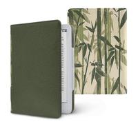 Treer Funda Kindle Compatible con 6-6,8” Kindle Paperwhite, Funda para Pocketbook, E-Book Reader, Universal, Reposo/Despertar Automático, Cierre Magnético, Soporte Plegable (Verde)
