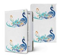 Treer Funda Kindle Compatible con 6-6,8” Kindle Paperwhite, Funda para Pocketbook, E-Book Reader, Universal, Reposo/Despertar Automático, Cierre Magnético, Soporte Plegable (Pavo Real 1)