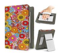 Treer Funda Kindle Compatible con 6-6,8” Kindle Paperwhite, Funda para Pocketbook, E-Book Reader, Universal, Reposo/Despertar Automático, Cierre Magnético, Soporte Plegable (Multicolores 1)