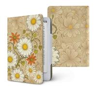 Treer Funda Kindle Compatible con 6,8”-7” Kindle Paperwhite, Funda para Pocketbook, E-Book Reader, Universal, Reposo/Despertar Automático, Cierre Magnético, Soporte Plegable (Beige,OneSize)