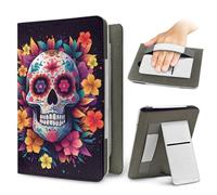 Treer Funda Kindle Compatible con 6,8”-7” Kindle Paperwhite, Funda para Pocketbook, E-Book Reader, Universal, Reposo/Despertar Automático, Cierre Magnético, Soporte Plegable (Amarillo,OneSize)