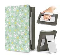 Treer Funda Kindle Compatible con 6,8”-7” Kindle Paperwhite, Funda para Pocketbook, E-Book Reader, Universal, Reposo/Despertar Automático, Cierre Magnético, Soporte Plegable (Verde,OneSize)