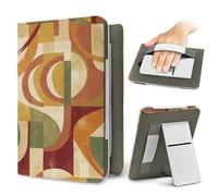 Treer Funda Kindle Compatible con 6,8”-7” Kindle Paperwhite, Funda para Pocketbook, E-Book Reader, Universal, Reposo/Despertar Automático, Cierre Magnético, Soporte Plegable (marrón,OneSize)