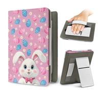 Treer Funda Kindle Compatible con 6,8”-7” Kindle Paperwhite, Funda para Pocketbook, E-Book Reader, Universal, Reposo/Despertar Automático, Cierre Magnético, Soporte Plegable (Rosa,OneSize)