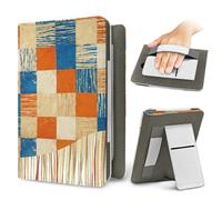 Treer Funda Kindle Compatible con 6,8”-7” Kindle Paperwhite, Funda para Pocketbook, E-Book Reader, Universal, Reposo/Despertar Automático, Cierre Magnético, Soporte Plegable (Cuadrado,OneSize)