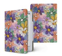 Treer Funda Kindle Compatible con 6,8”-7” Kindle Paperwhite, Funda para Pocketbook, E-Book Reader, Universal, Reposo/Despertar Automático, Cierre Magnético, Soporte Plegable (Morado,OneSize)