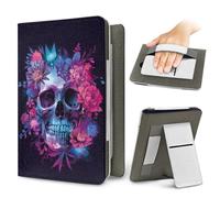 Treer Funda Kindle Compatible con 6,8”-7” Kindle Paperwhite, Funda para Pocketbook, E-Book Reader, Universal, Reposo/Despertar Automático, Cierre Magnético, Soporte Plegable (Morado Oscuro,OneSize)
